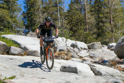 Jeff Kerkove riding slick rock wearing Limar helmet